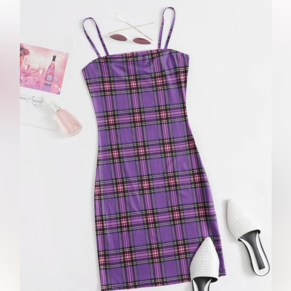 SHEIN Purple bodycon dress